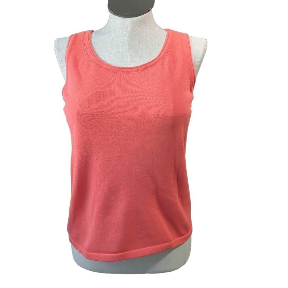 Chicos Women's Sleeveless Knit Tank Top Orange Casual